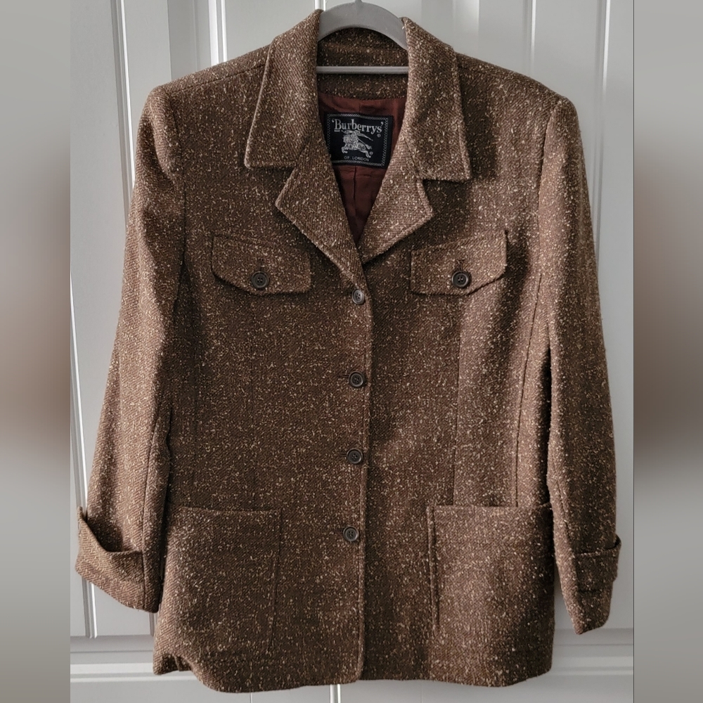 Vintage Burberry Women's Coat (1991)